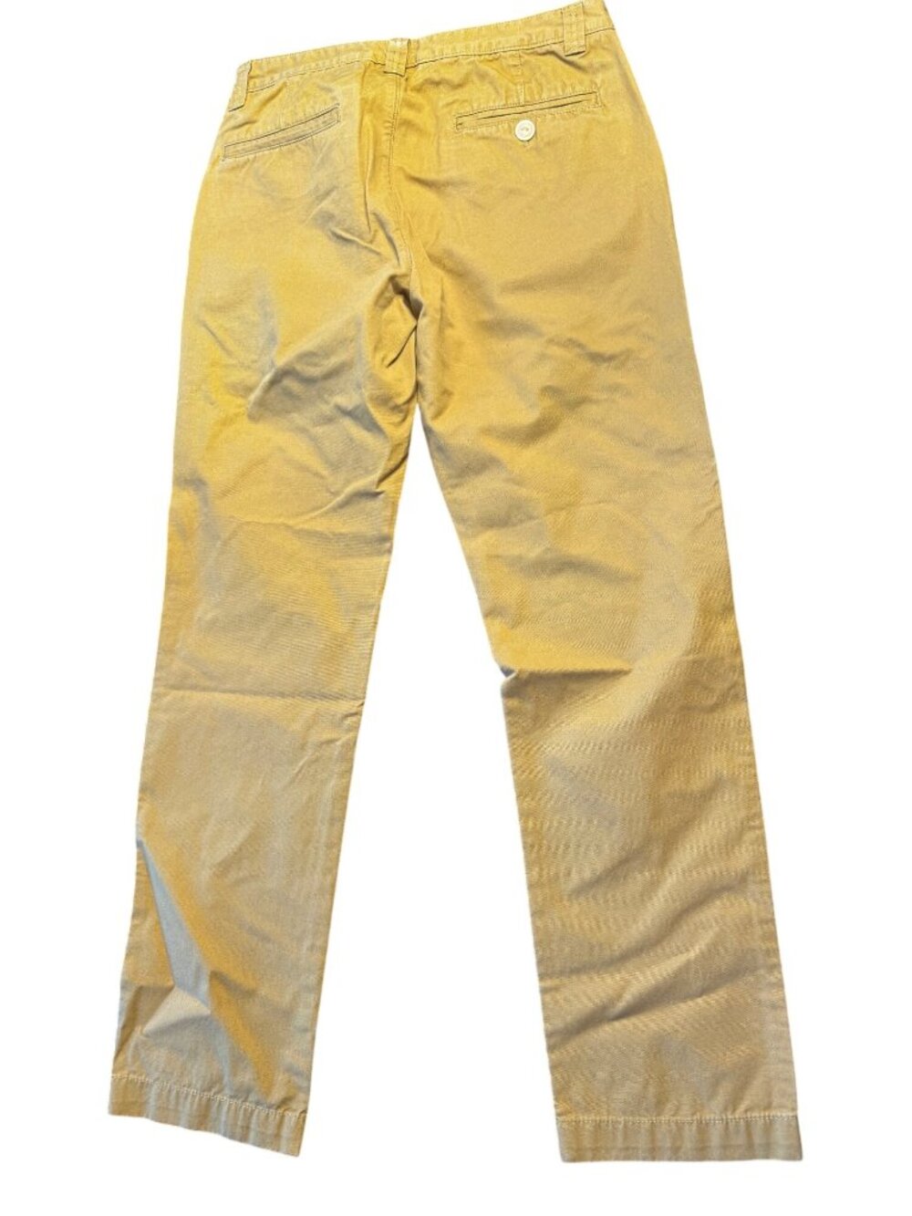 L.L. Bean Signature Slim Straight Fit Khaki Mustard Cotton Pants 32x32 - Picture 6 of 6